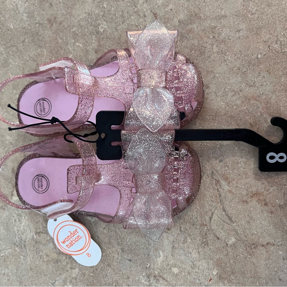 Sparkly Pink Toddler Sandals